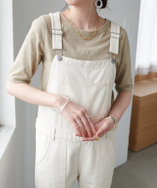 DISCOAT(ディスコート)の「USコットンショートTシャツ(Tシャツ/カットソー・レディース・チャコールグレー/ベージュ/オフホワイト/グリーン・FREE)」の22枚目の写真