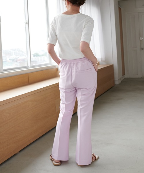 DISCOAT(ディスコート)の「USコットンショートTシャツ(Tシャツ/カットソー・レディース・チャコールグレー/ベージュ/オフホワイト/グリーン・FREE)」の7枚目の写真