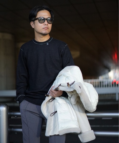 EMMETI（エンメティ）の「EMMETI/エンメティ/【別注】FERNAND（ムートンコート・メンズ・ブラック/ホワイト・48/50/52/54）」の5枚目の写真