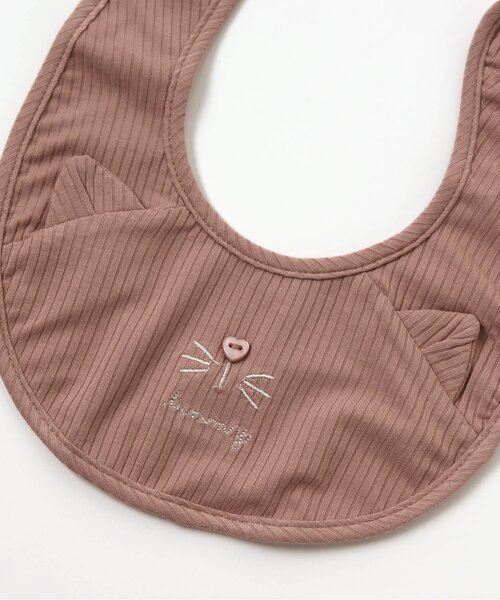 apres les cours（アプレレクール）の「■アニマルスタイ（スタイ/よだれかけ・キッズ・ピンク/アイボリー・90）」の8枚目の写真