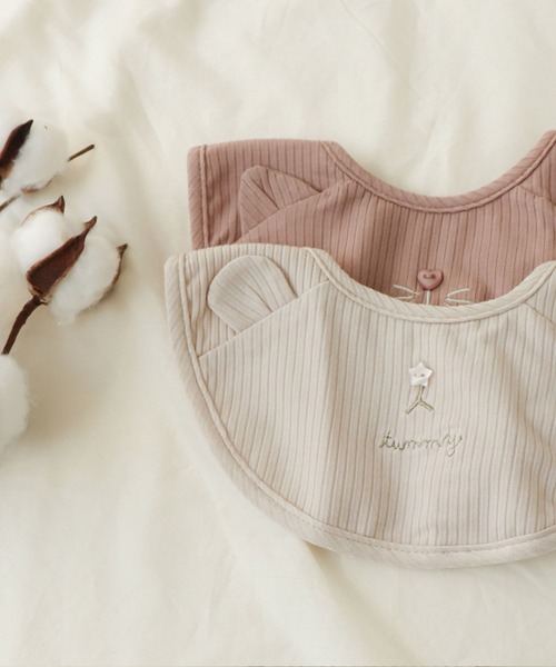 apres les cours（アプレレクール）の「■アニマルスタイ（スタイ/よだれかけ・キッズ・ピンク/アイボリー・90）」の3枚目の写真