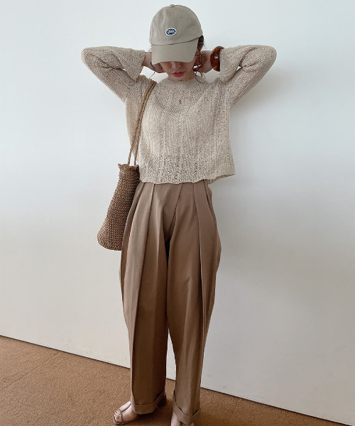 ISOOK(アイスー)の「Cafe color knit / カフェカラーニット(meg select)(ニット/セーター・レディース・ブラウン/ベージュ/モカ・FREE)」の13枚目の写真