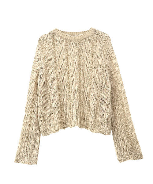 ISOOK(アイスー)の「Cafe color knit / カフェカラーニット(meg select)(ニット/セーター・レディース・ブラウン/ベージュ/モカ・FREE)」の14枚目の写真