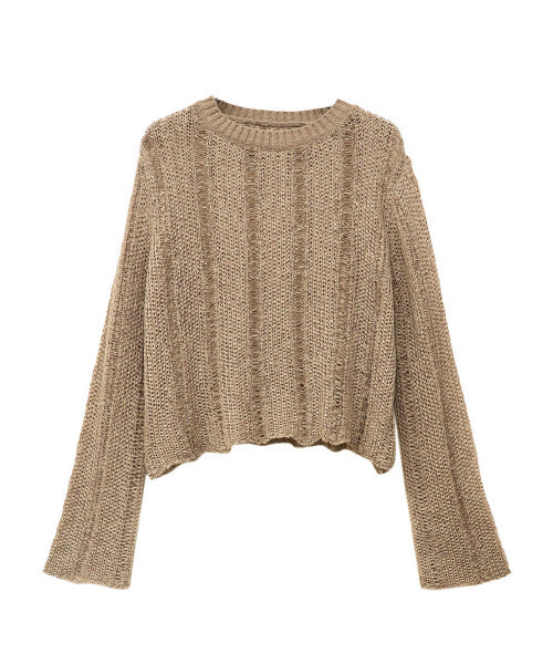 ISOOK(アイスー)の「Cafe color knit / カフェカラーニット(meg select)(ニット/セーター・レディース・ブラウン/ベージュ/モカ・FREE)」の16枚目の写真