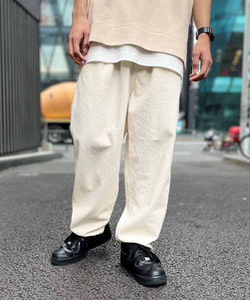 SAKULA（サクラ）の「【SAKULA/サクラ】DENIM NARROW BALL PANTS/デニムナローバルーンパンツ（デニムパンツ・メンズ・ホワイト系その他/グレー・1/2）」の5枚目の写真