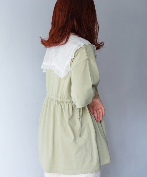 nemne store(ネンネストア)の「お月様とサイドリボンチュニック(チュニック・レディース・オフホワイト/ミント/ブルー・フリー)」の8枚目の写真