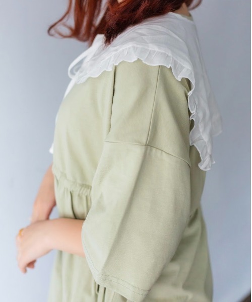 nemne store(ネンネストア)の「お月様とサイドリボンチュニック(チュニック・レディース・オフホワイト/ミント/ブルー・フリー)」の12枚目の写真