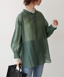 FREE'S MART | ◆シースルーバンドカラーシャツ(シャツ/ブラウス)