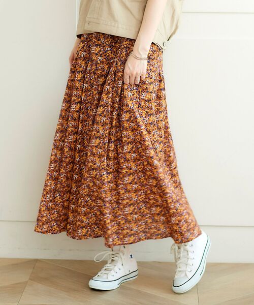 le.coeur blanc(ルクールブラン)の「Deveaux フラワープリントスカート(スカート・レディース・ブラック系その他/オレンジ系その他・38)」の16枚目の写真
