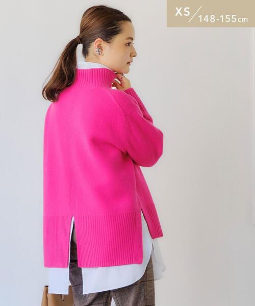 green label relaxing（グリーンレーベルリラクシング）の「【WEB限定】［XS/H148-155㎝］SERENITY セレニティ ハイネック プルオーバー ニット（ニット/セーター・レディース・ベージュ/ターコイズブルー/ダークグレー/ピンク/ブラック・XS）」の5枚目の写真