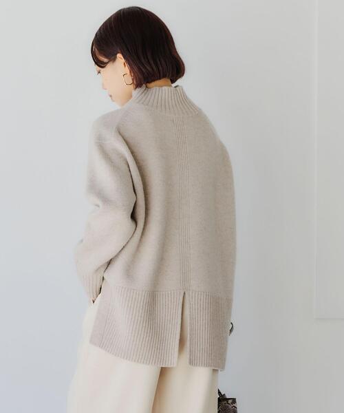 green label relaxing（グリーンレーベルリラクシング）の「【WEB限定】［XS/H148-155㎝］SERENITY セレニティ ハイネック プルオーバー ニット（ニット/セーター・レディース・ベージュ/ターコイズブルー/ダークグレー/ピンク/ブラック・XS）」の10枚目の写真