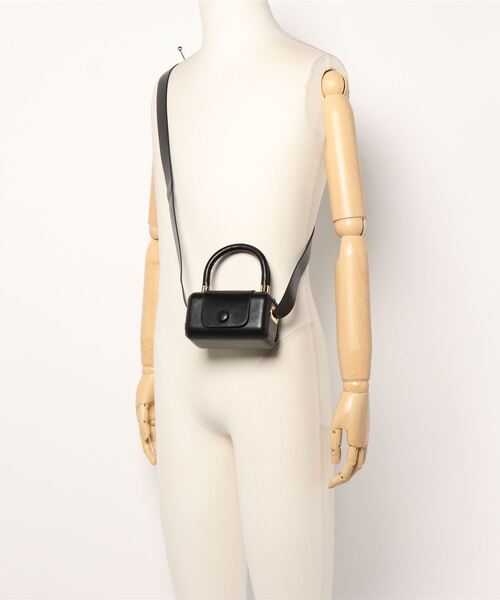 florist（フローリスト）の「【2SIZE】しかくいボックスミニショルダーバッグ（ショルダーバッグ・レディース・ホワイト/イエロー/ブラック/グリーン/パープル・S/M）」の10枚目の写真