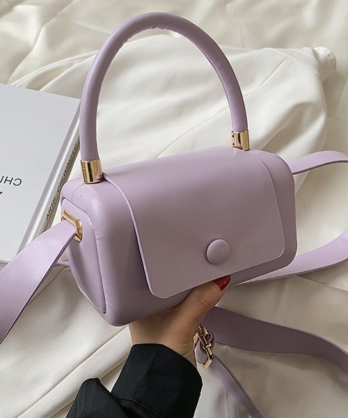 florist（フローリスト）の「【2SIZE】しかくいボックスミニショルダーバッグ（ショルダーバッグ・レディース・ホワイト/イエロー/ブラック/グリーン/パープル・S/M）」の4枚目の写真