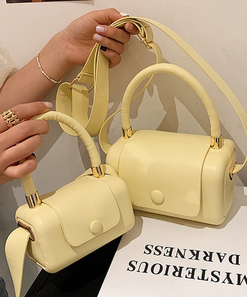 florist（フローリスト）の「【2SIZE】しかくいボックスミニショルダーバッグ（ショルダーバッグ・レディース・ホワイト/イエロー/ブラック/グリーン/パープル・S/M）」の15枚目の写真