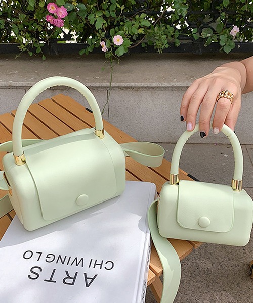 florist（フローリスト）の「【2SIZE】しかくいボックスミニショルダーバッグ（ショルダーバッグ・レディース・ホワイト/イエロー/ブラック/グリーン/パープル・S/M）」の18枚目の写真