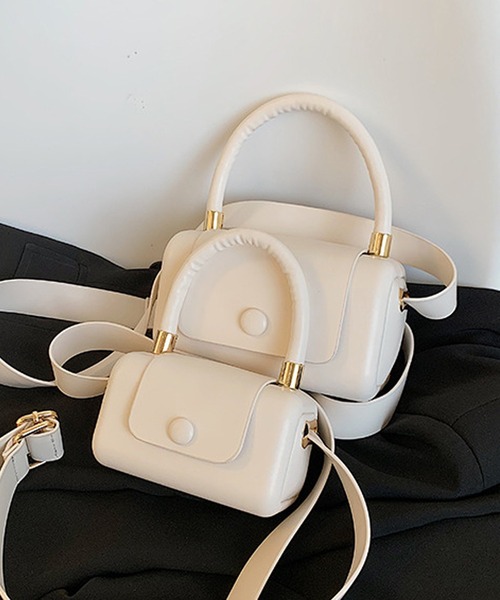 florist（フローリスト）の「【2SIZE】しかくいボックスミニショルダーバッグ（ショルダーバッグ・レディース・ホワイト/イエロー/ブラック/グリーン/パープル・S/M）」の6枚目の写真