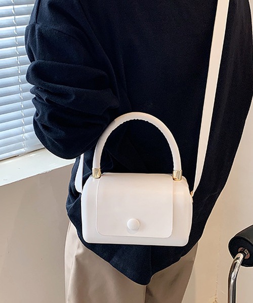 florist（フローリスト）の「【2SIZE】しかくいボックスミニショルダーバッグ（ショルダーバッグ・レディース・ホワイト/イエロー/ブラック/グリーン/パープル・S/M）」の13枚目の写真