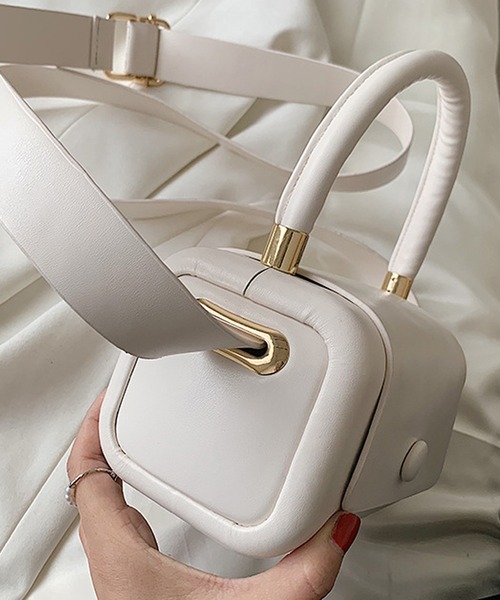 florist（フローリスト）の「【2SIZE】しかくいボックスミニショルダーバッグ（ショルダーバッグ・レディース・ホワイト/イエロー/ブラック/グリーン/パープル・S/M）」の14枚目の写真