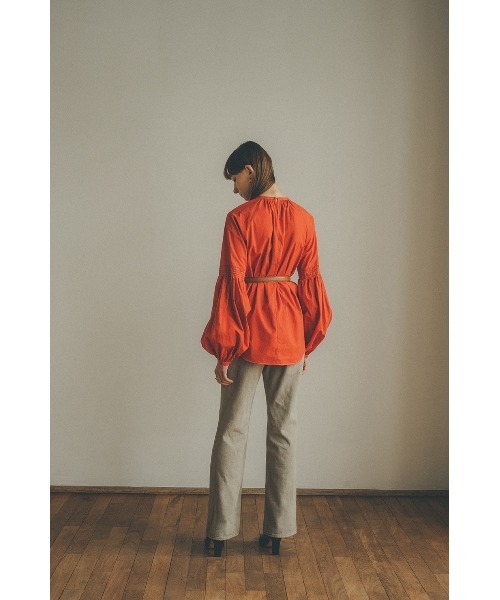 CLANE（クラネ）の「SHIRRING PUFF SLEEVE TOPS（シャツ