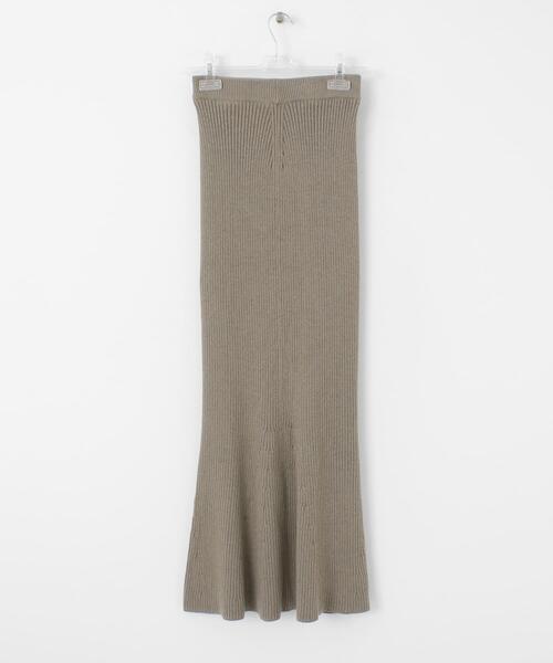 LAATO（ラート）の「MERMAID KNIT SKIRT（スカート・レディース・カーキ/ベージュ/ブルー/レッド・FREE）」の6枚目の写真
