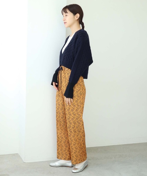 nitca（ニトカ）の「キカバナプリント　イージーパンツ（その他パンツ・レディース・ホワイト/オレンジ・FREE）」の8枚目の写真