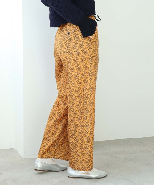 nitca（ニトカ）の「キカバナプリント　イージーパンツ（その他パンツ・レディース・ホワイト/オレンジ・FREE）」の5枚目の写真