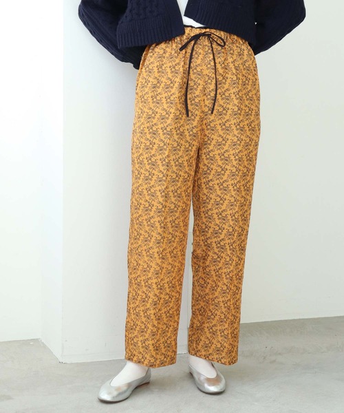 nitca（ニトカ）の「キカバナプリント　イージーパンツ（その他パンツ・レディース・ホワイト/オレンジ・FREE）」の7枚目の写真
