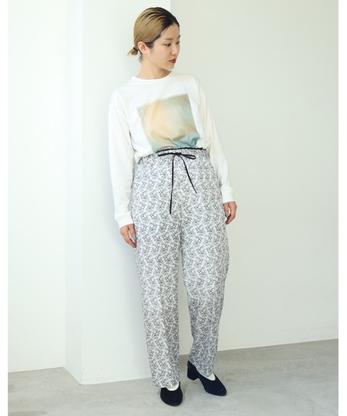 nitca（ニトカ）の「キカバナプリント　イージーパンツ（その他パンツ・レディース・ホワイト/オレンジ・FREE）」の17枚目の写真