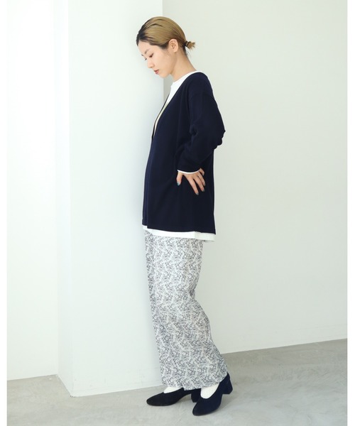 nitca（ニトカ）の「キカバナプリント　イージーパンツ（その他パンツ・レディース・ホワイト/オレンジ・FREE）」の19枚目の写真