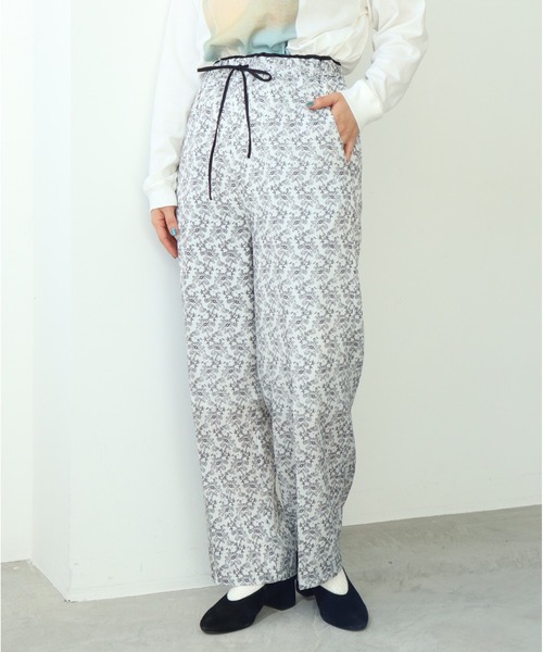 nitca（ニトカ）の「キカバナプリント　イージーパンツ（その他パンツ・レディース・ホワイト/オレンジ・FREE）」の14枚目の写真