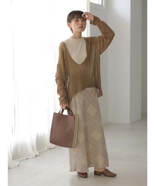 rem closet（レムクローゼット）の「ルーズニット（ニット/セーター・レディース・ブラック/カーキ・S）」の22枚目の写真