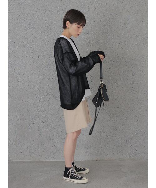 rem closet（レムクローゼット）の「ルーズニット（ニット/セーター・レディース・ブラック/カーキ・S）」の4枚目の写真