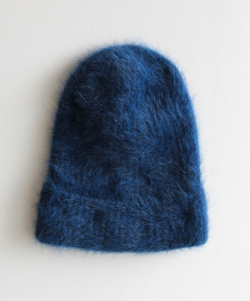 BEAUTY&YOUTH UNITED ARROWS（ビューティーアンドユースユナイテッドアローズ）の「BYSF ミックスアンゴラニットキャップ2◆（ニットキャップ/ビーニー・レディース・ダークグレー/ワインレッド/ロイヤルブルー/ベージュ・フリー）」の4枚目の写真