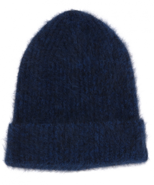 BEAUTY&YOUTH UNITED ARROWS（ビューティーアンドユースユナイテッドアローズ）の「BYSF ミックスアンゴラニットキャップ2◆（ニットキャップ/ビーニー・レディース・ダークグレー/ワインレッド/ロイヤルブルー/ベージュ・フリー）」の7枚目の写真