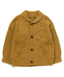 Popcornニットカーディガン【親子でおそろいリンクコーデ】