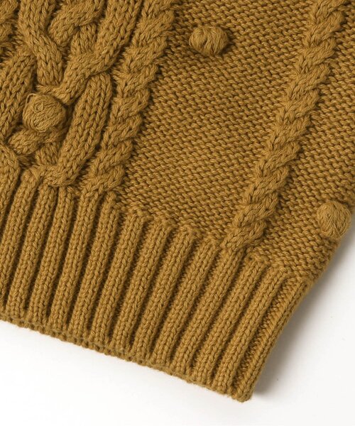 Ampersand（アンパサンド）の「Popcornニットカーディガン【親子でおそろいリンクコーデ】（カーディガン/ボレロ・キッズ・ベージュ/キャメル/グレー・100/80/90/120/110/140/70/130）」の17枚目の写真