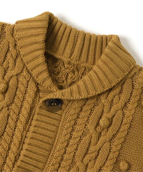 Ampersand（アンパサンド）の「Popcornニットカーディガン【親子でおそろいリンクコーデ】（カーディガン/ボレロ・キッズ・ベージュ/キャメル/グレー・100/80/90/120/110/140/70/130）」の5枚目の写真