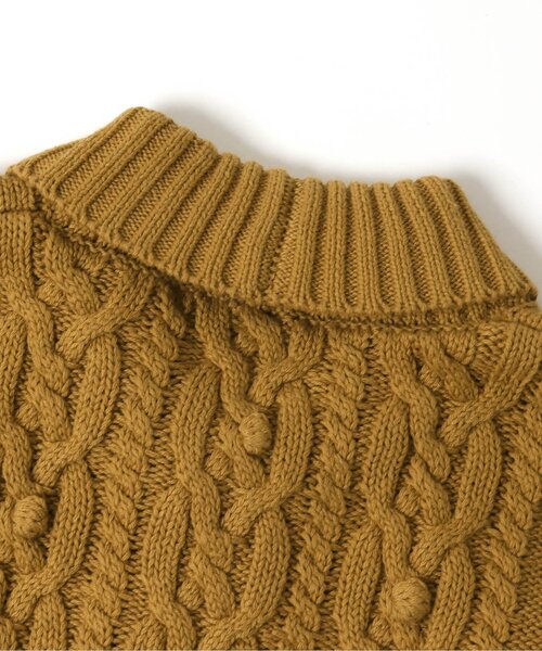 Ampersand（アンパサンド）の「Popcornニットカーディガン【親子でおそろいリンクコーデ】（カーディガン/ボレロ・キッズ・ベージュ/キャメル/グレー・100/80/90/120/110/140/70/130）」の13枚目の写真