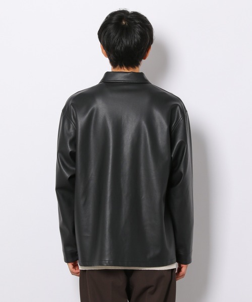 LAKOLE（ラコレ）の「フェイクレザーカバーオール / 228847