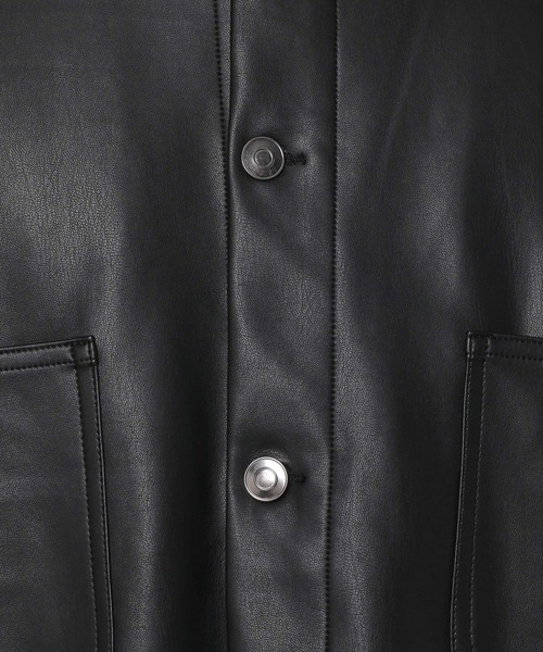 LAKOLE（ラコレ）の「フェイクレザーカバーオール / 228847（カバーオール・メンズ・ブラック・MEDIUM/LARGE）」の10枚目の写真