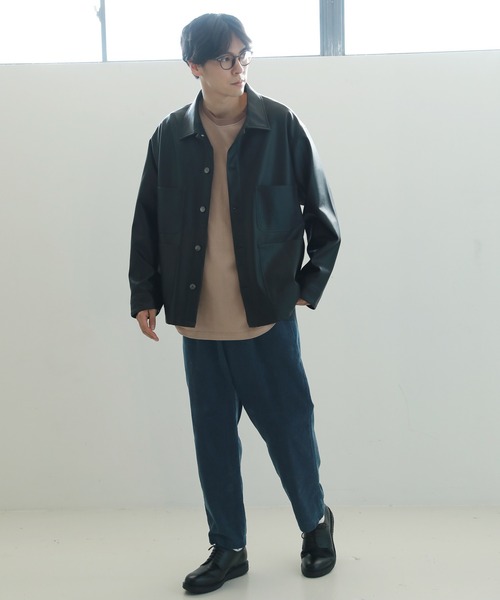 LAKOLE（ラコレ）の「フェイクレザーカバーオール / 228847（カバーオール・メンズ・ブラック・MEDIUM/LARGE）」の16枚目の写真