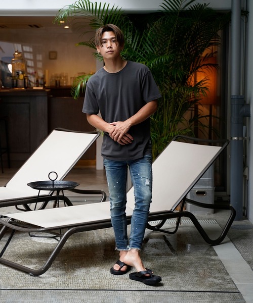 #Re:room(リルーム)の「ヴィンテージスプリンクルペイントハイパーストレッチスキニーデニム(デニムパンツ・メンズ・ブルー/ダークブルー・SMALL/MEDIUM/LARGE)」の15枚目の写真