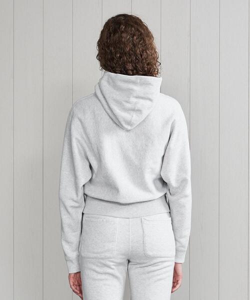 H BEAUTY&YOUTH UNITED ARROWS(エイチビューティーアンドユースユナイテッドアローズ)の「<H>COTTON SWEAT SHORT HOODIE/フーディー(パーカー・レディース・ライトグレー/モカ・FREE)」の8枚目の写真