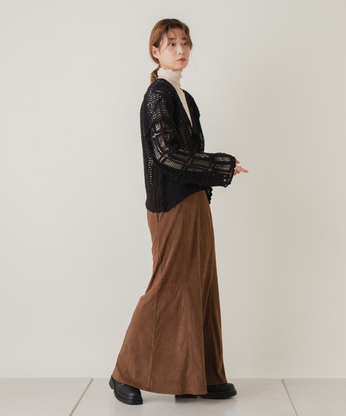 Kastane（カスタネ）の「レース編み長袖カーディガン（カーディガン/ボレロ・レディース・アイボリー/ブラック・FREE）」の15枚目の写真