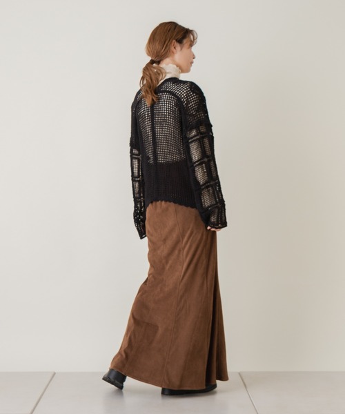 Kastane（カスタネ）の「レース編み長袖カーディガン（カーディガン/ボレロ・レディース・アイボリー/ブラック・FREE）」の16枚目の写真