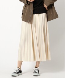 THE SHOP TK  | レザーライクプリーツスカート(スカート)