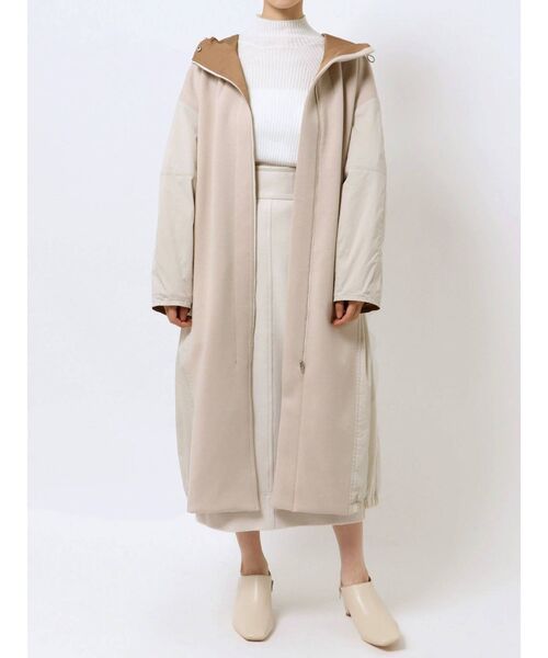 ELENDEEK（エレンディーク）の「パディングリバーシブルコート（その他アウター・レディース・ブラック/ライトベージュ・01/02）」の12枚目の写真