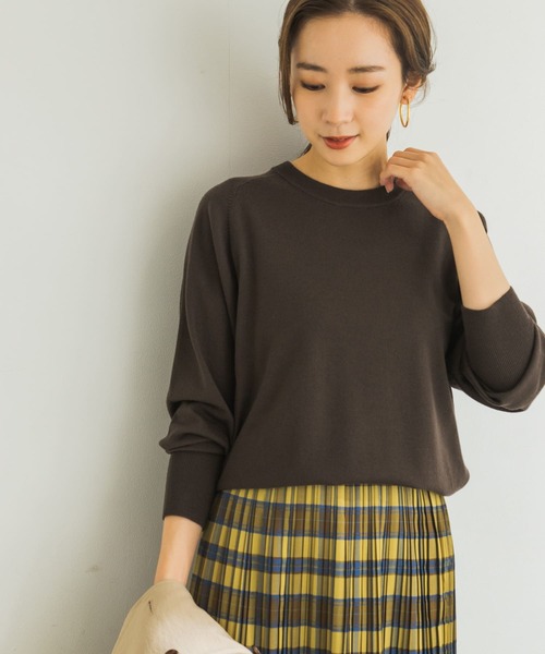 URBAN RESEARCH(アーバンリサーチ)の「イタリアンウール クルーネックニット(ニット/セーター・レディース・グリーン系その他/オフホワイト/オレンジ系その他・FREE)」の16枚目の写真