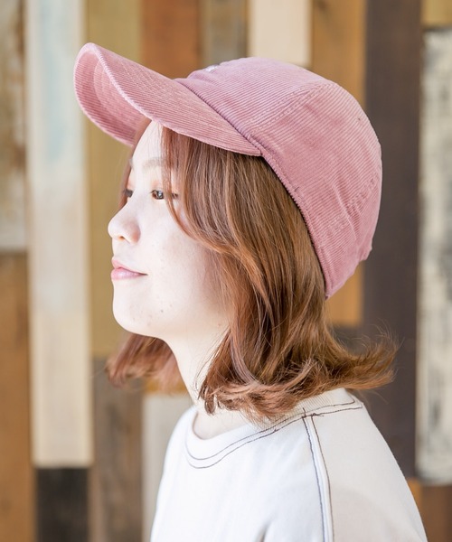 無(ム)の「NOISEコーデュロイCAP(キャップ・レディース・ブラック/ベージュ/ピンク/ブルー/アイボリー・FREE)」の5枚目の写真