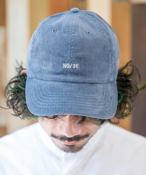 無(ム)の「NOISEコーデュロイCAP(キャップ・レディース・ブラック/ベージュ/ピンク/ブルー/アイボリー・FREE)」の4枚目の写真